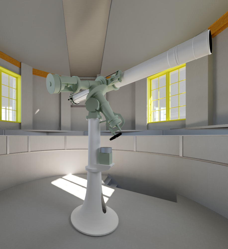 Tartu tähetorn - teleskoobi 3D mudel